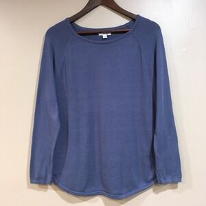 Great Northwest Indigo Sweater Women S Blue Casual Coastal Classic Capsule Basic